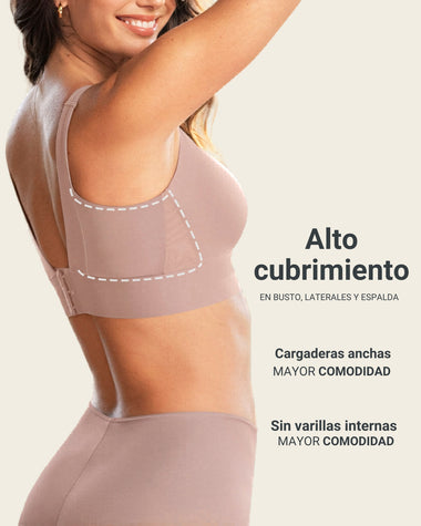 Brasier tipo top de copas extraíbles totalmente cómodo y liviano Flexi Brastop#color_281-palo-de-rosa