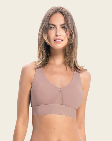 Brasier tipo top de copas extraíbles totalmente cómodo y liviano Flexi Brastop#color_281-palo-de-rosa