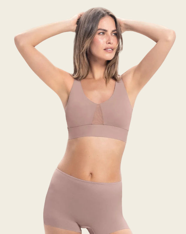 Brasier tipo top de copas extraíbles totalmente cómodo y liviano Flexi Brastop