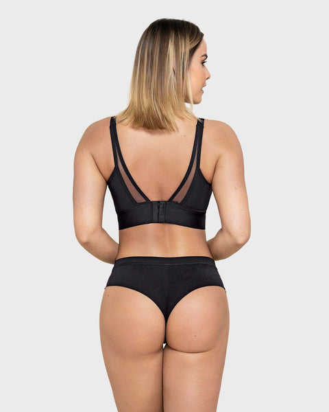 Brasier tipo top de copas extraíbles totalmente cómodo y liviano Flexi Brastop#color_700-negro