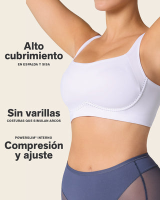 Brasier sin varilla ultracómodo de alto soporte y cubrimiento everyday bra#color_000-blanco