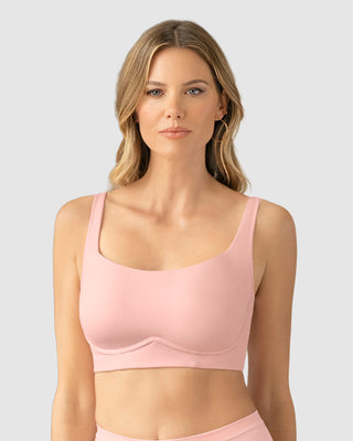 Brasier sin varilla ultracómodo alto soporte y cubrimiento#color_299-rosa-claro