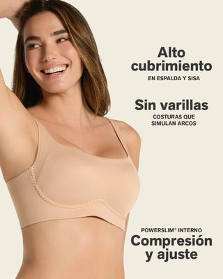 Brasier sin varilla ultracómodo de alto soporte y cubrimiento Everyday Bra#color_801-cafe-medio