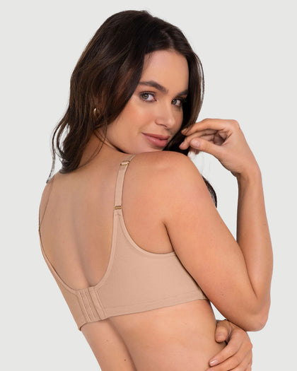 Brasier sin varilla de realce alto incorporado Magical Bra#color_802-cafe-claro