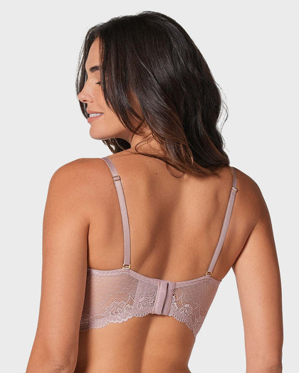 Bustier Siempre Sexy en encaje elástico#color_281-palo-de-rosa