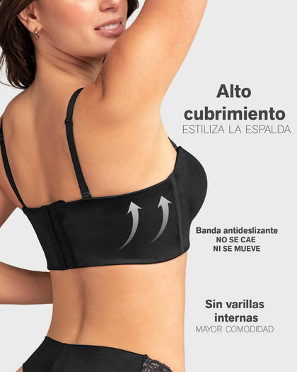 Brasier strapless antigravedad nueva edición - máximo soporte - no se cae#color_700-negro