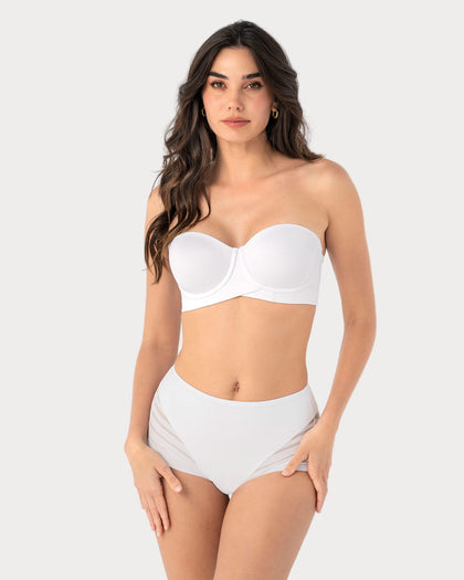 Brasier strapless ideal para busto mediano y grande
