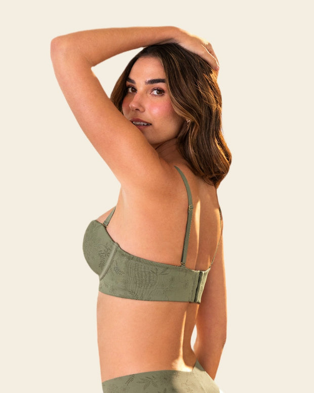 Brasier strapless ideal para busto medioiano y grande