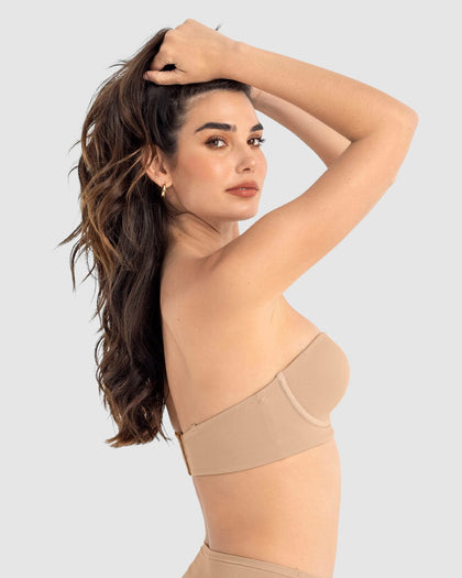 Brasier strapless ideal para busto mediano y grande