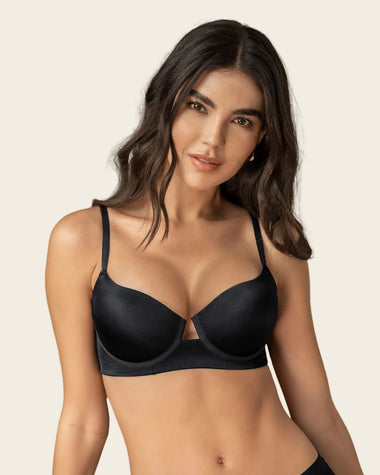 Brasier de realce alto con escote profundo#color_700-negro