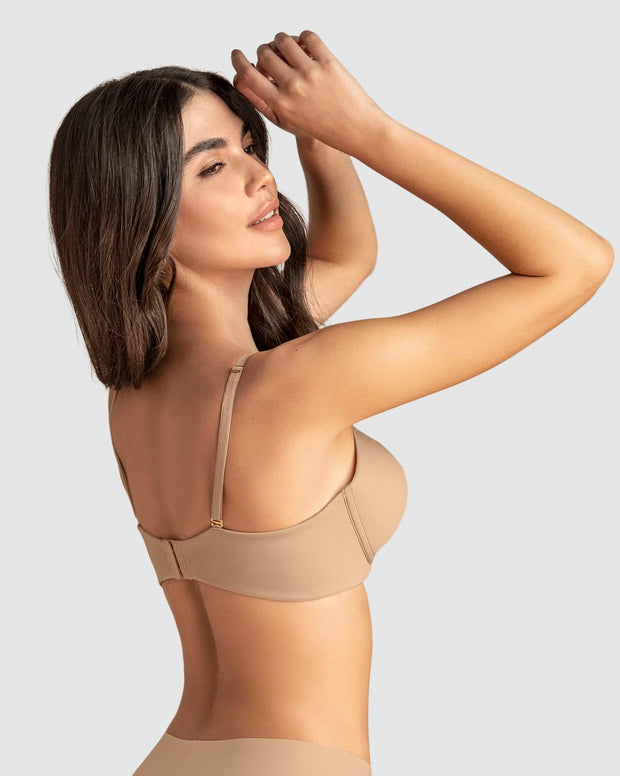 Brasier de realce alto con escote profundo