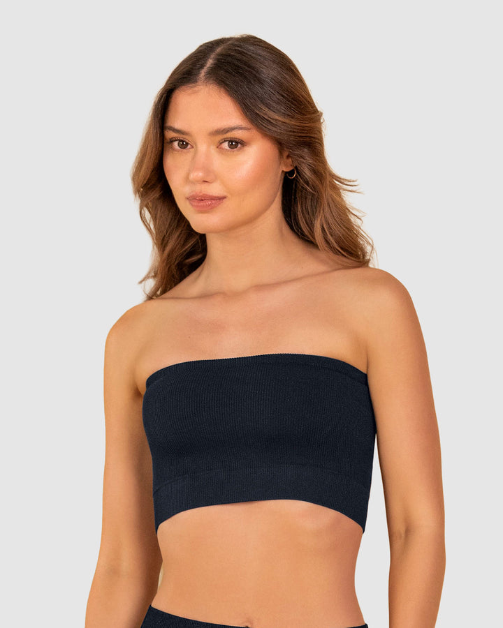 Top strapless sin costuras