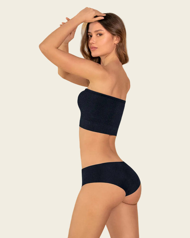 Top strapless sin costuras