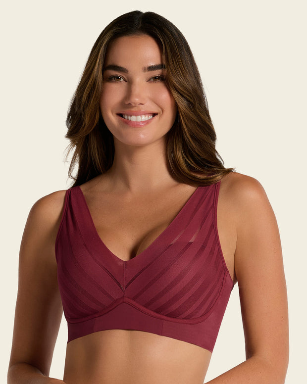 Brasier sin arco, alto cubrimiento en escote y espalda
