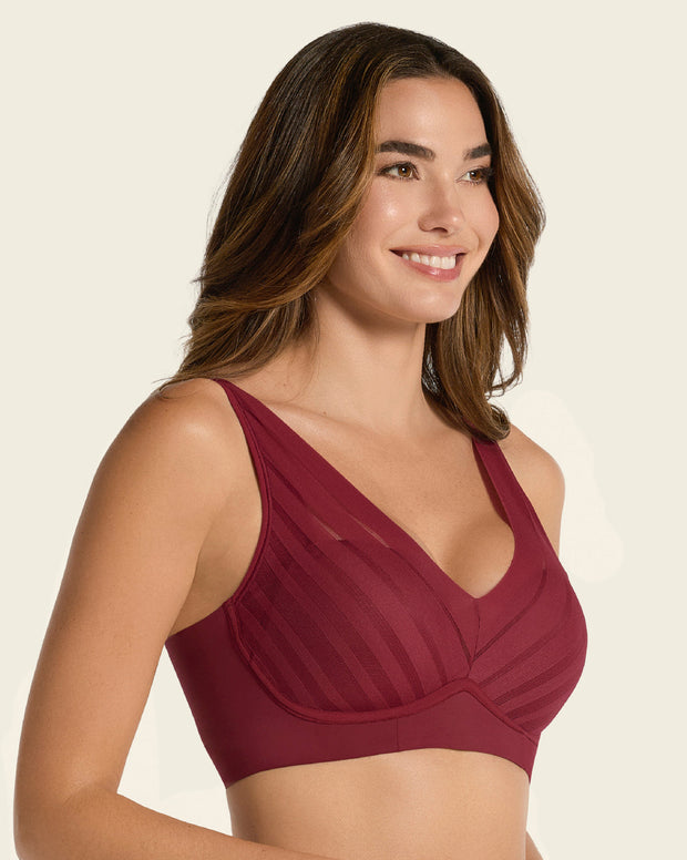 Brasier sin arco, alto cubrimiento en escote y espalda