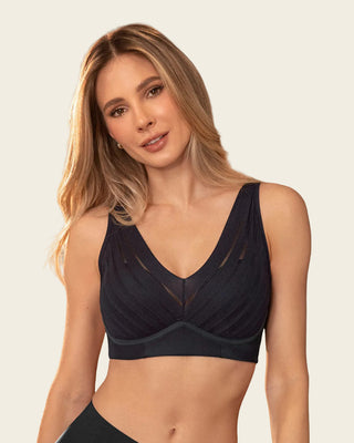 Brasier sin arco, alto cubrimiento en escote y espalda#color_700-negro