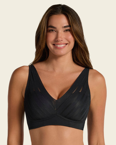 Brasier sin arco, alto cubrimiento en escote y espalda#color_700-negro