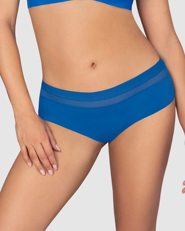 Panty cachetero con franja transparente decorativa#color_584-azul-rey