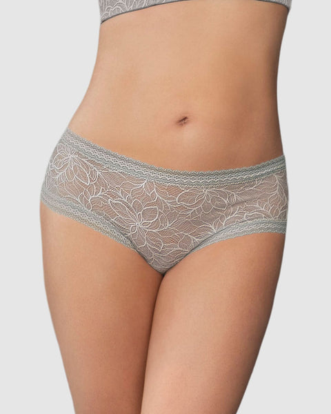 Panty cachetero en Smartlace® floral#color_750-gris-claro