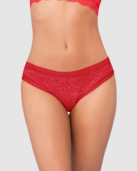 Panty brasilera en Smartlace® floral#color_340-rojo