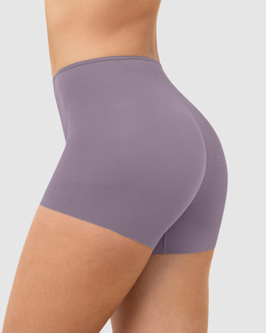 Panty tipo bóxer efecto invisible en piernas#color_707-morado