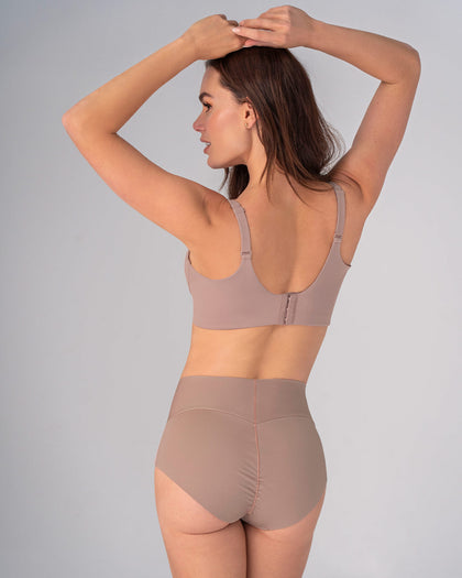 Panty hípster tiro alto de compresión fuerte de abdomen