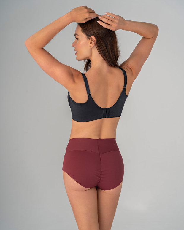 Panty hípster tiro alto de control fuerte de abdomen
