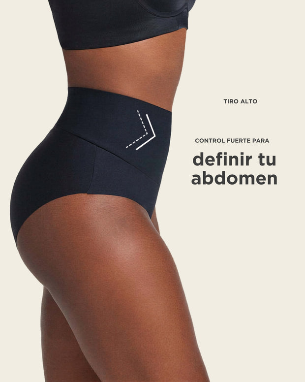 Panty clásico tiro alto de compresión fuerte de abdomen