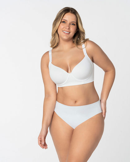 Panty clásico alto en pierna con compresión moderada en el abdomen#color_000-blanco