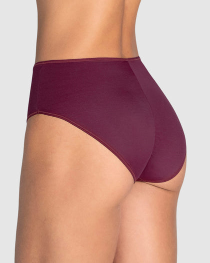 Panty clásico alto en pierna con compresión moderada en el abdomen#color_466-vino