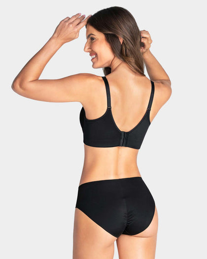 Panty clásico alto en pierna con compresión moderada en el abdomen#color_700-negro