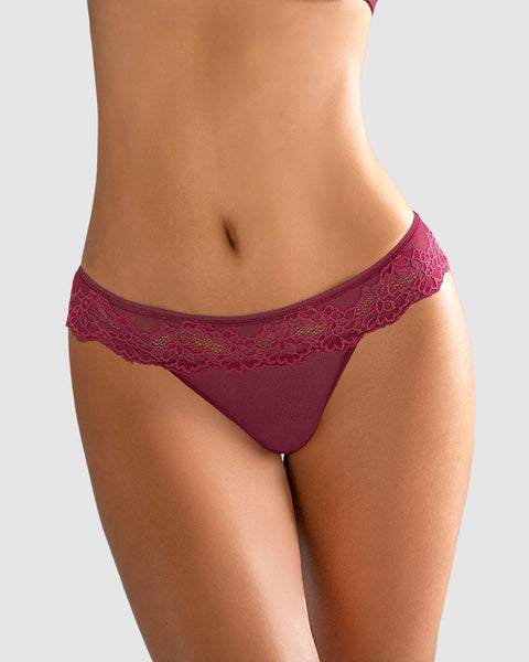 Panty cachetero en SmartLace® y tul increíblemente sexy#color_240-vino