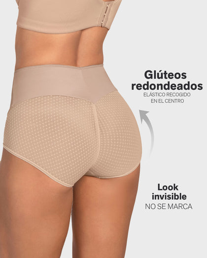 Calzón Control Maxi Refuerzo Abdomen Corte Libre Azul - Mía Lencería