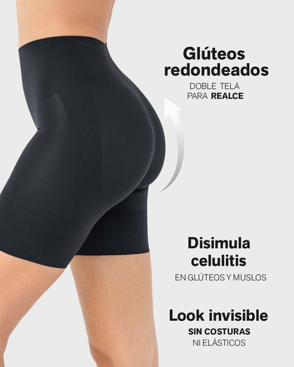 Short de compresión ultraplano efecto invisible#color_700-negro