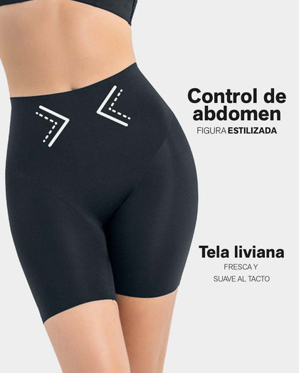 Short de compresión ultraplano efecto invisible#color_700-negro