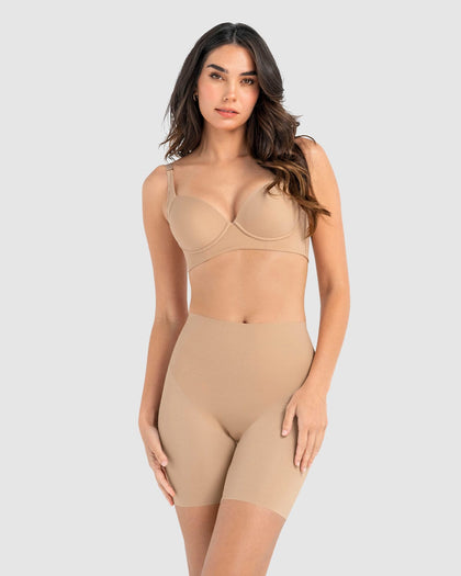 Short de compresión ultraplano efecto invisible#color_801-cafe-medio