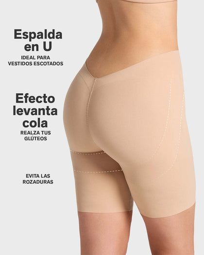 Short de compresión efecto invisible espalda en U#color_801-cafe-medio