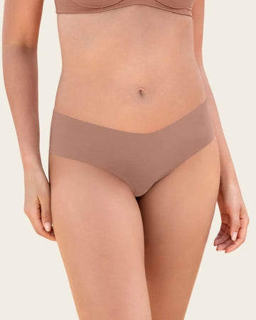 Panty cachetero con doble capa de tul en glúteos#color_640-cafe-medio