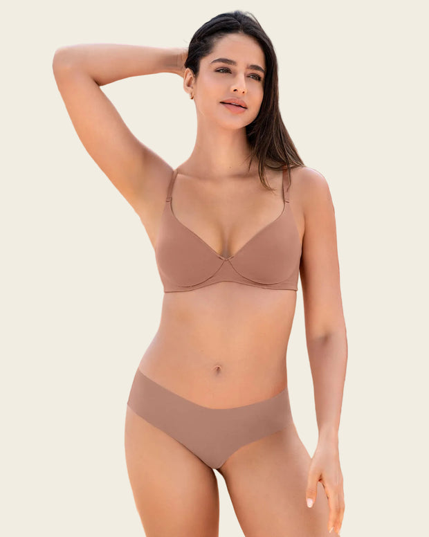 Panty cachetero con doble capa de tul en glúteos