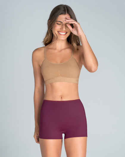 Bóxer corto de compresión fuerte de abdomen#color_466-vino