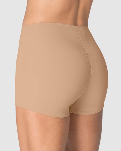 Bóxer corto de compresión fuerte de abdomen#color_801-cafe-medio