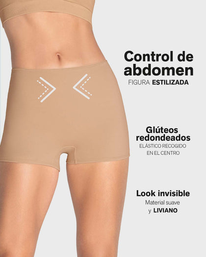 Bóxer corto de compresión fuerte de abdomen#color_650-azul-petroleo