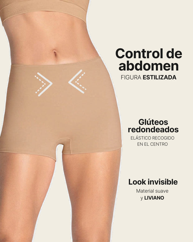 Bóxer corto de compresión fuerte de abdomen