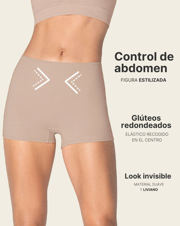 Bóxer corto de compresión fuerte de abdomen