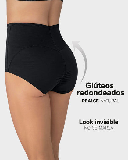 Panty clásico de compresión fuerte, tiro extra alto#color_700-negro
