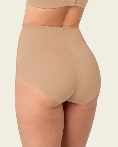 Panty clásico de compresión fuerte, tiro extra alto#color_801-cafe-medio