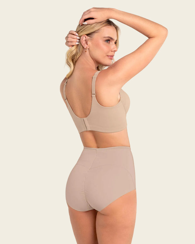 Panty clásico de compresión fuerte, tiro extra alto