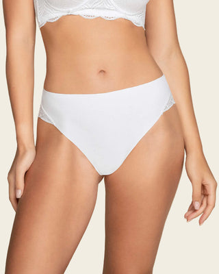 Cachetero tiro alto, liso y SmartLace®#color_000-blanco