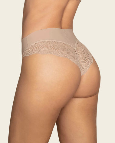 Cachetero tiro alto, liso y SmartLace®#color_802-cafe-claro