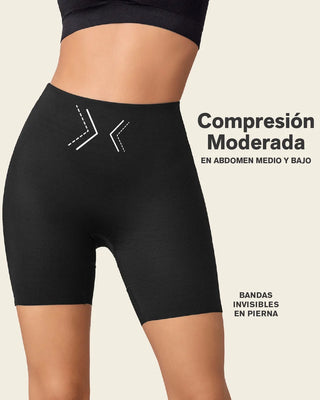 Short de compresión fuerte, efecto levanta glúteos#color_700-negro
